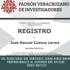 Reconocimiento al Ing. José Manuel Cuenca